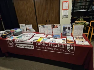 King County Public Health display table