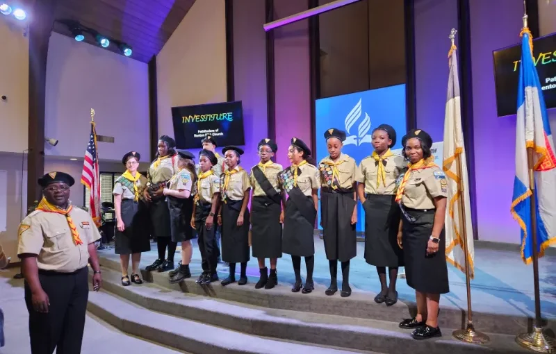 Pathfinders Hold Investiture Ceremony